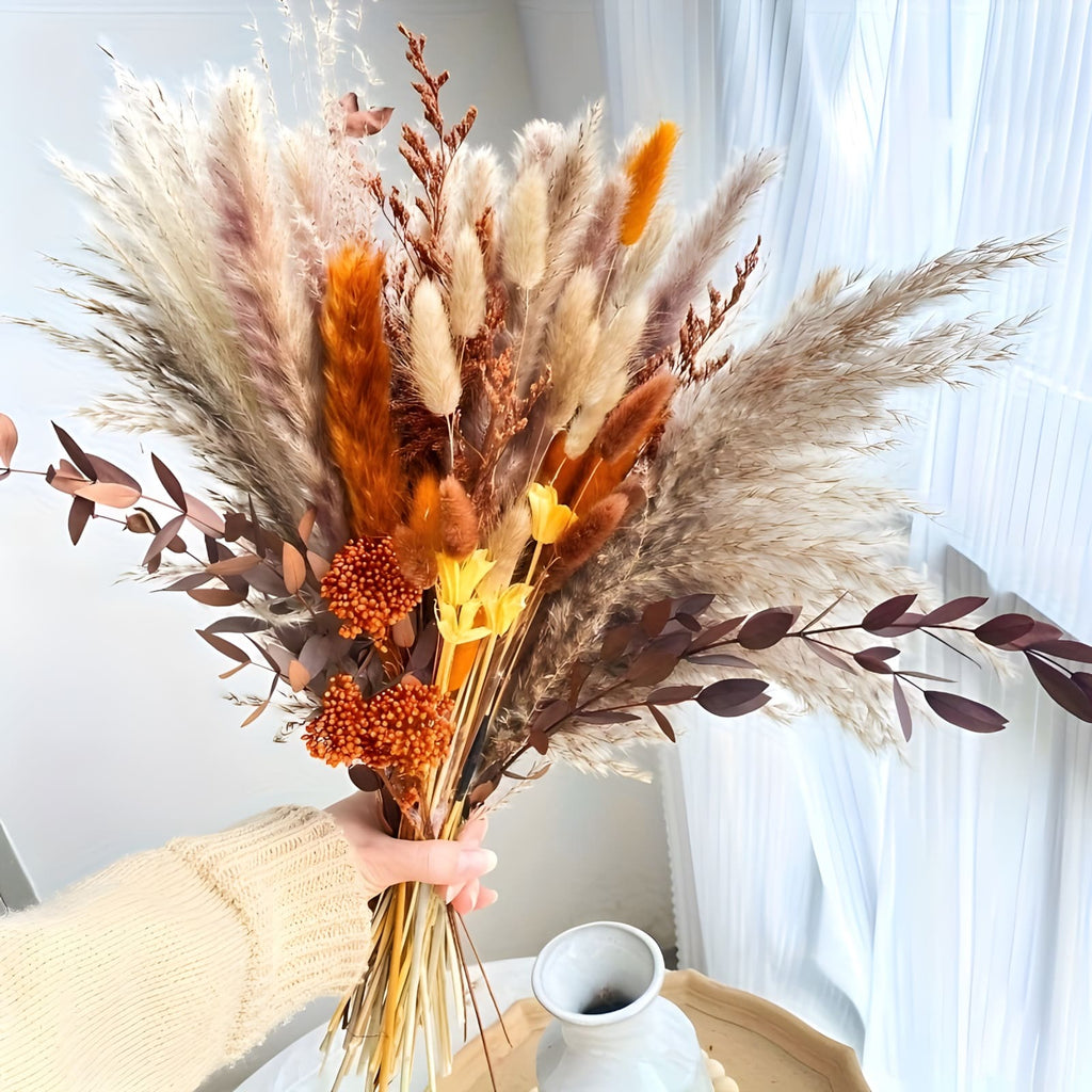 VINTERÄNG – torkad pampas- & gräsbukett