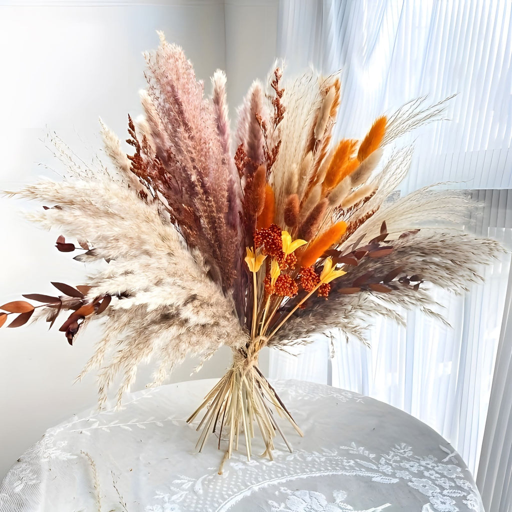 VINTERÄNG – torkad pampas- & gräsbukett