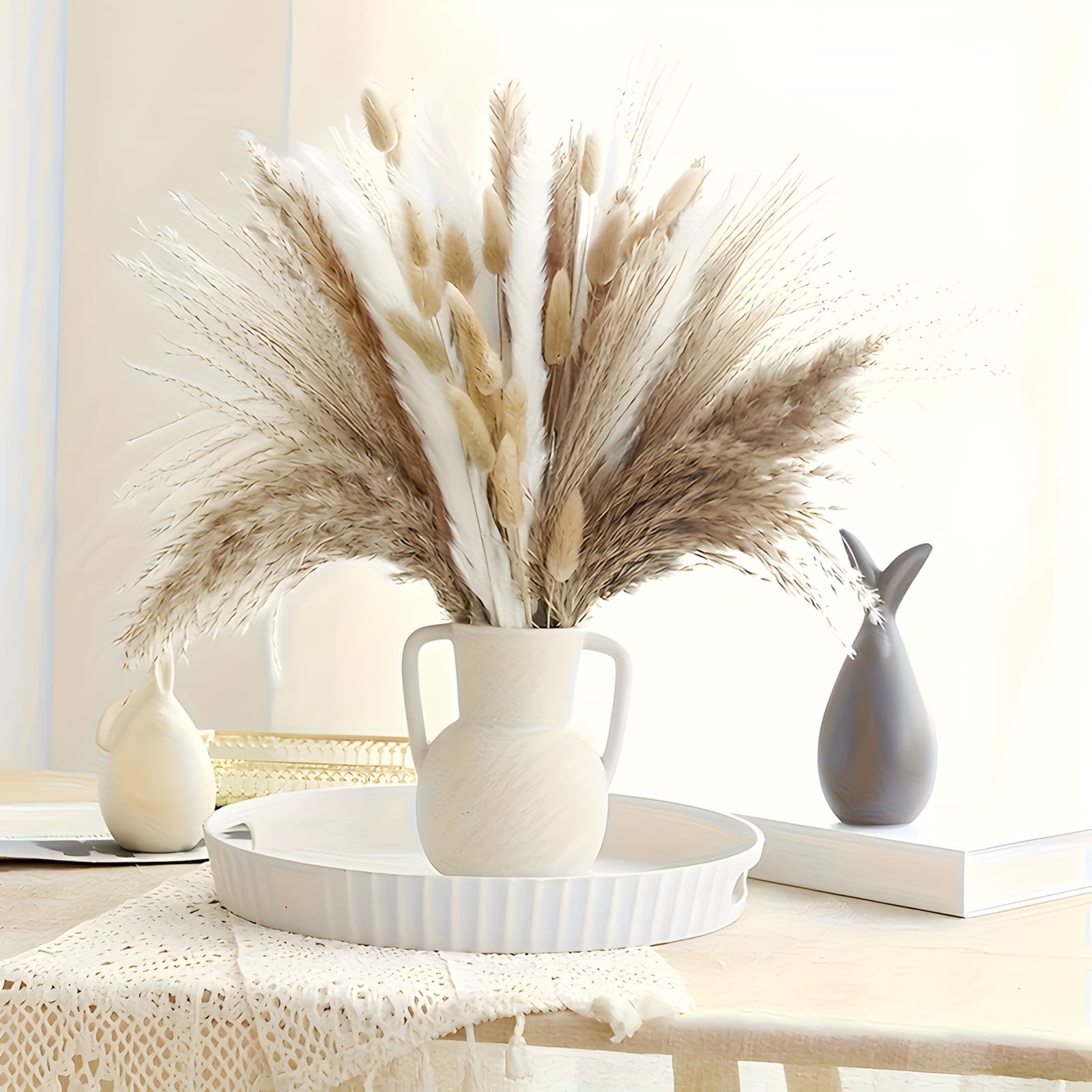 VINTERÄNG – torkad pampas- & gräsbukett